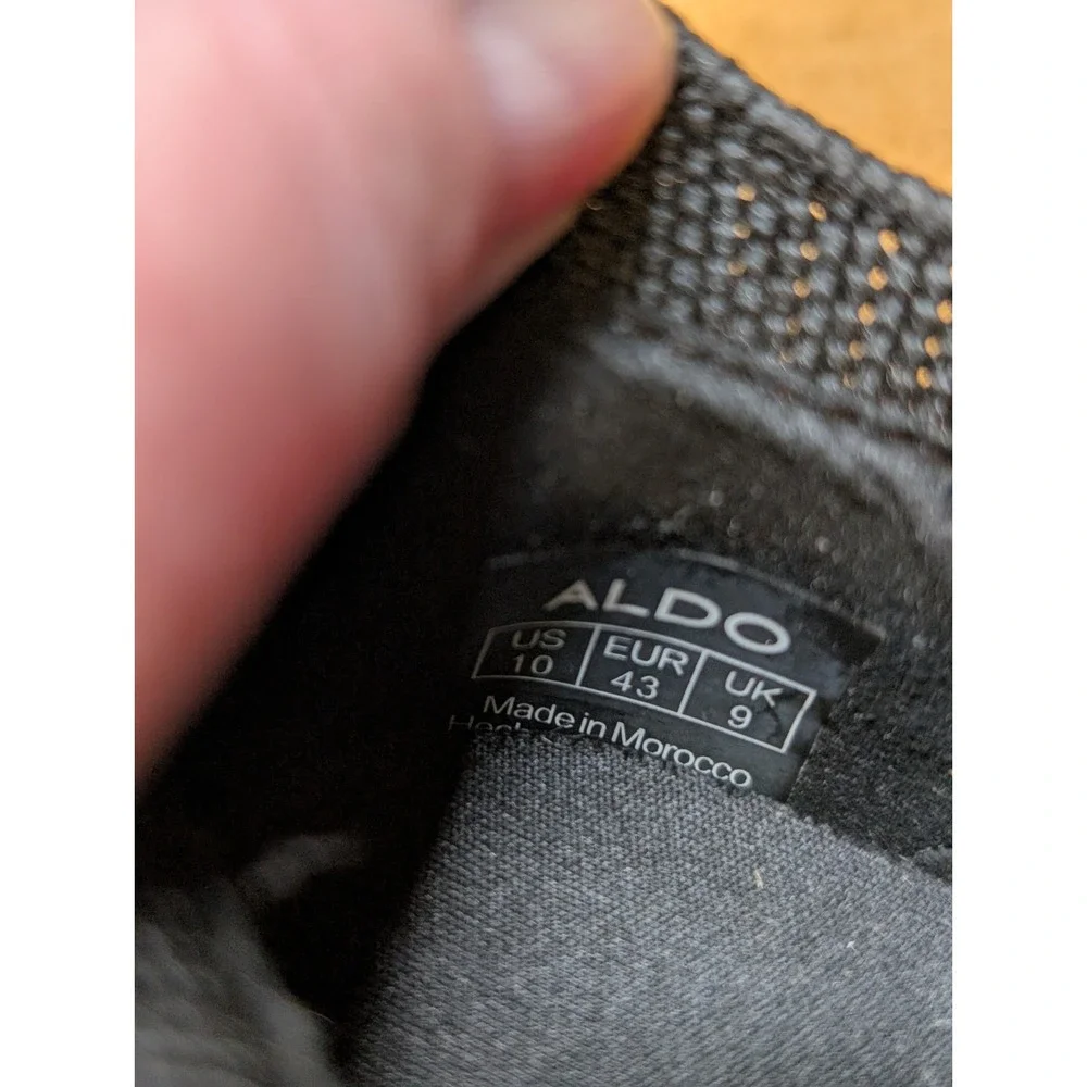 ALDO Brywin Men's Black Knitted Slip-On Sock Sneakers Size 10 / EUR 43